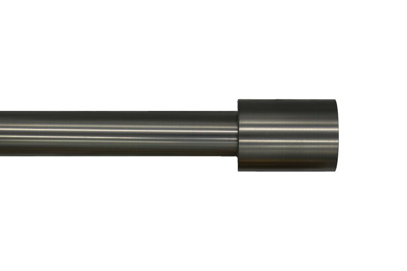 Linen Avenue Cylinder Double Window Curtain Rod Set