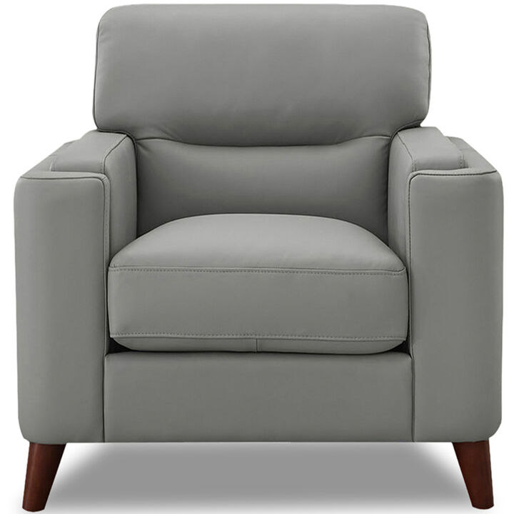 Elm Top Grain Leather Chair