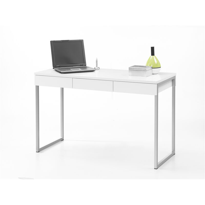 Tvilum Worth 3 Drawer Desk, White