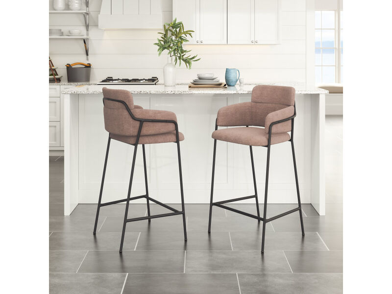 Marcel Counter Stool (Set of 2) Brown