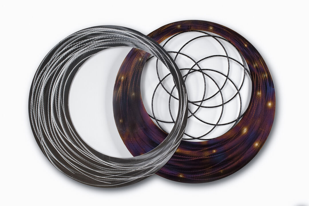 Metal Wall Art Duo Circles