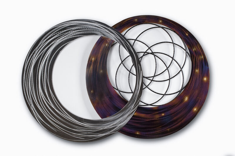 Metal Wall Art Duo Circles