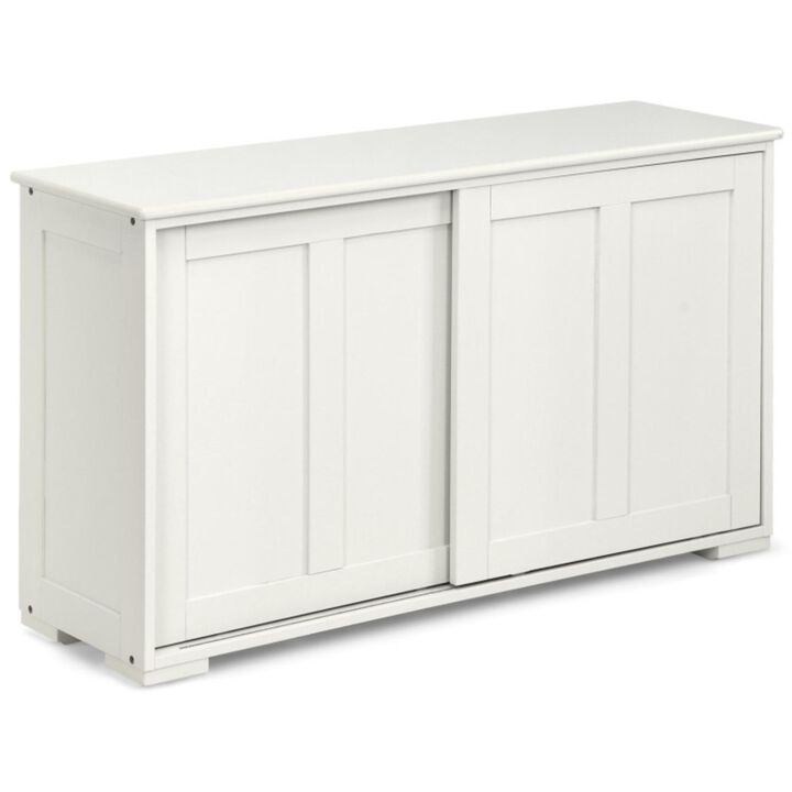 Hivvago Antique Stackable Kitchen Storage Sideboard with Height Adjustable Shelf