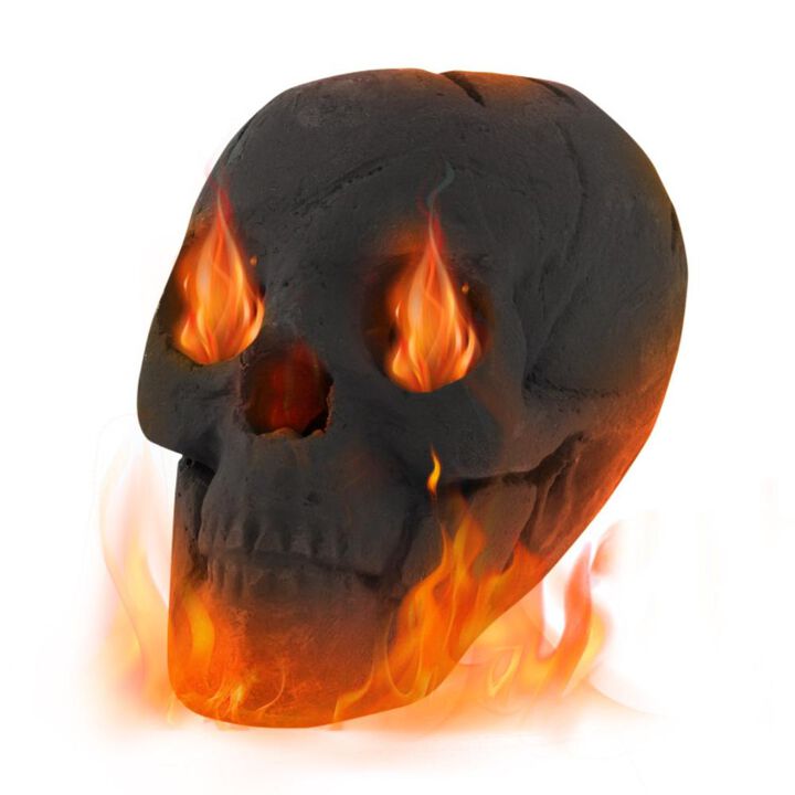 Hivvago Halloween Fire Pit Skull Halloween Decoration