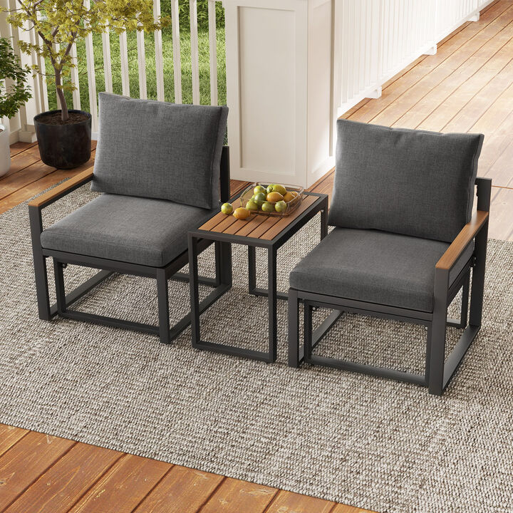 Outdoor Conversation Set with Soft Cushions – Comfortable Patio Seating