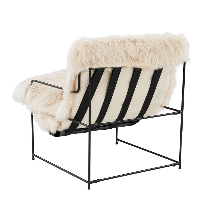 Kimi Natural Genuine Sheepskin chair