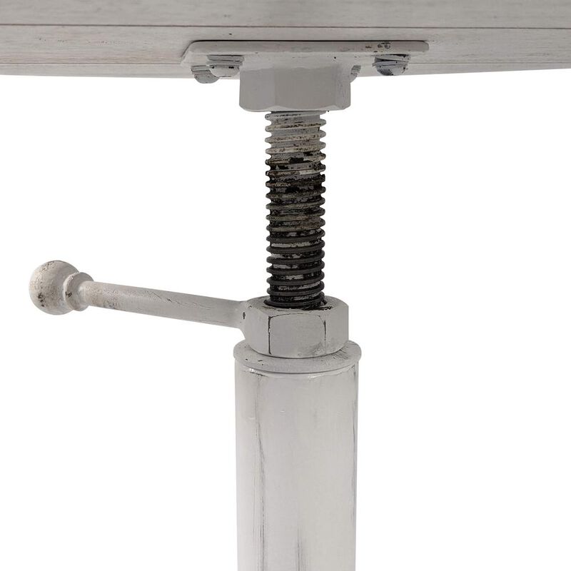Carolina Living Colton Adjustable Vintage Table - Whitewash