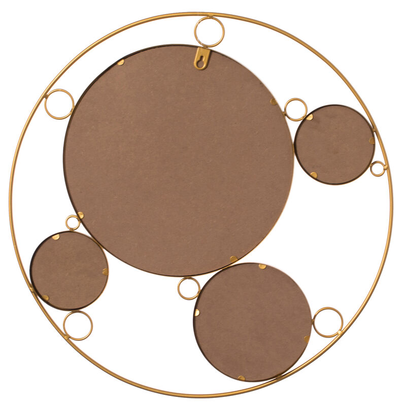 Set of 2 19.75-inch Round Frame Mirror