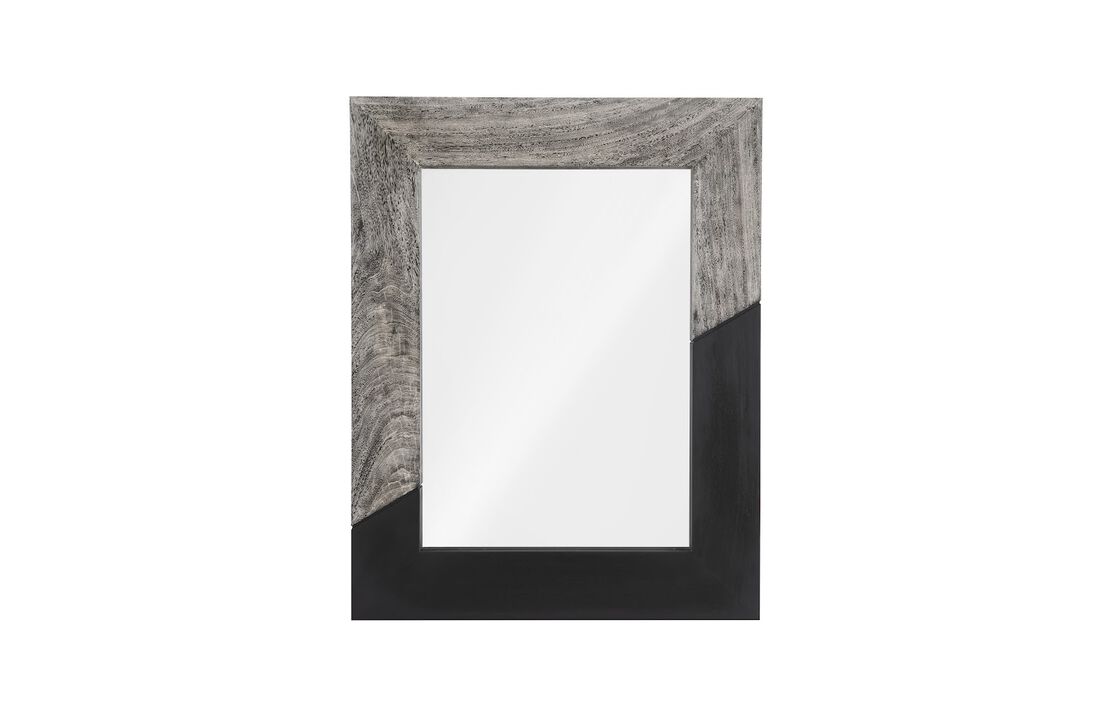 Geometry Wood Small Mirror