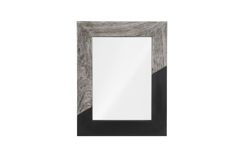 Geometry Wood Small Mirror