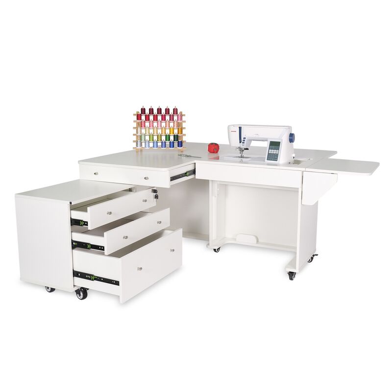 Arrow Kangaroo & Joey Sewing Cabinet Ash White
