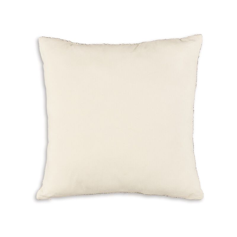 Throw Pillow Set of 4, 20 Inch Square, Cotton, Black and White Stripes -