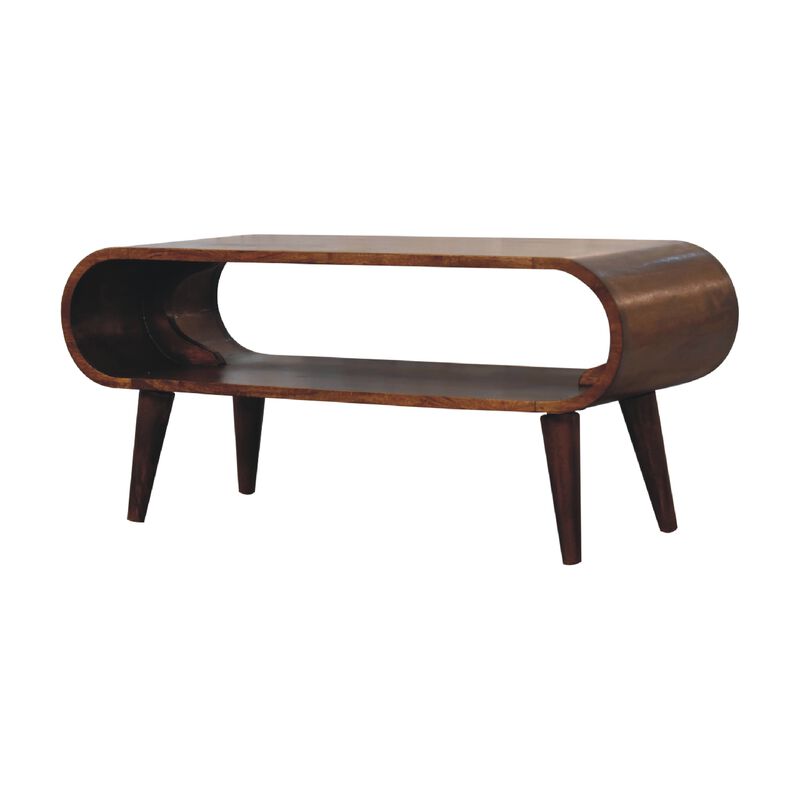 Amaya  Solid Wood Chestnut Coffee Table