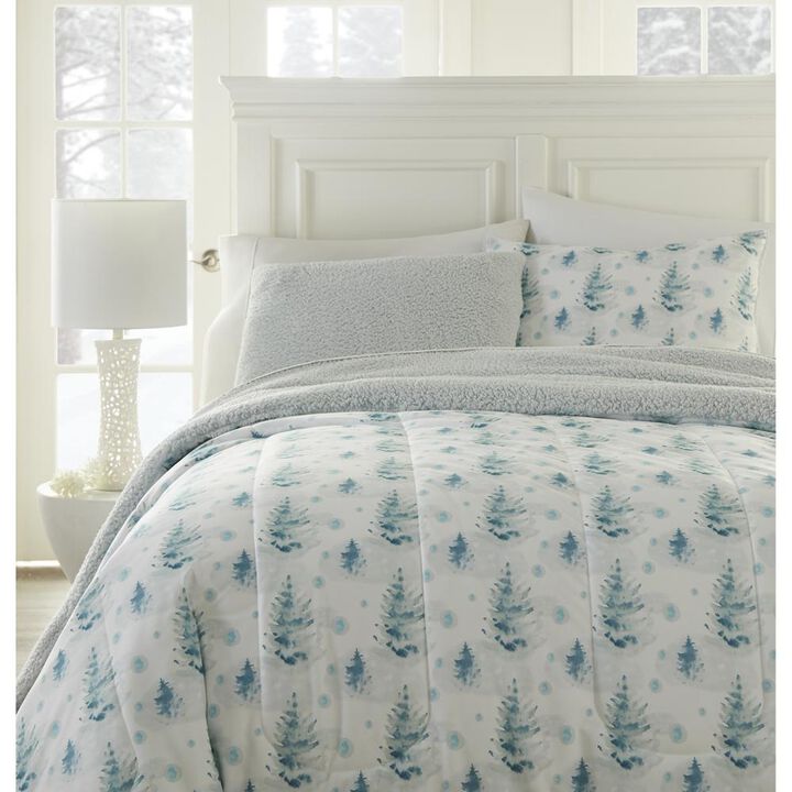 Micro Flannel Reverse to Sherpa Comforter Set