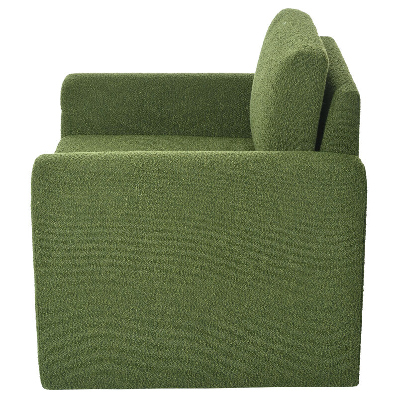 Merax Modern Bouclé Upholstered Accent Chair for Living Room