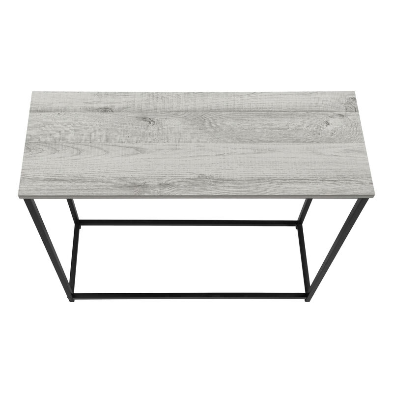 Monarch Specialties I 2251 Accent Table, Console, Entryway, Narrow, Sofa, Living Room, Bedroom, Metal, Laminate, Grey, Black, Contemporary, Modern
