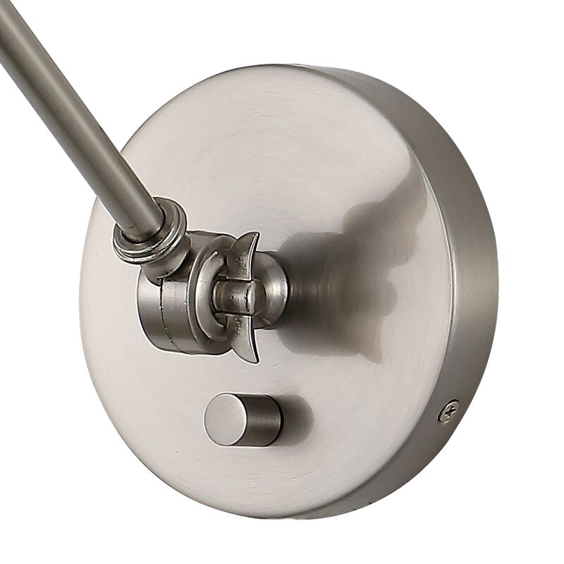Cowie Iron/Glass Adjustable LED Wall Sconce (Set of 2)