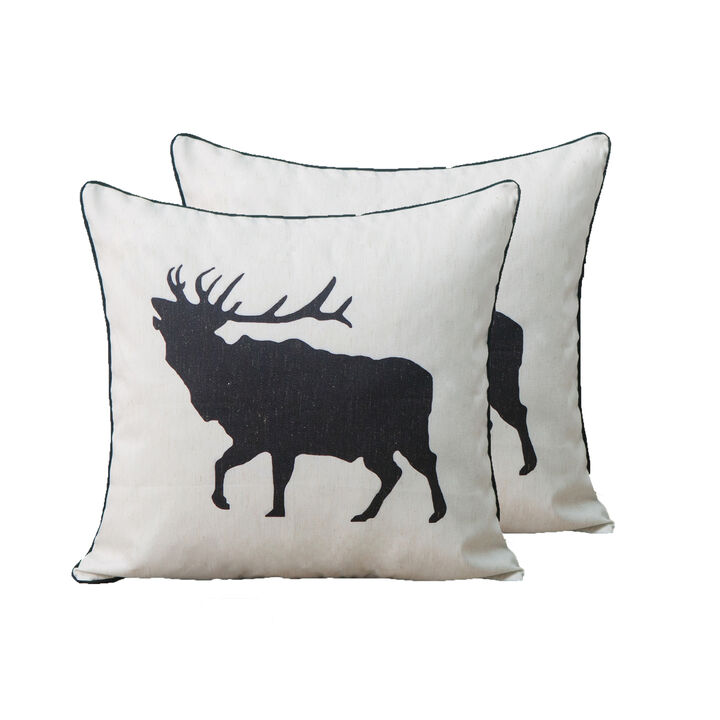 Cottage Icons throw pillow - set of 2