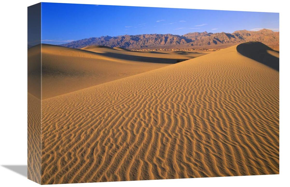 Mesquite Flat Sand Dunes, Death Valley National Park, California-Canvas Art-16x12