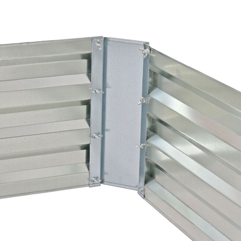 2-Tier Galvanized Steel Raised Garden Bed