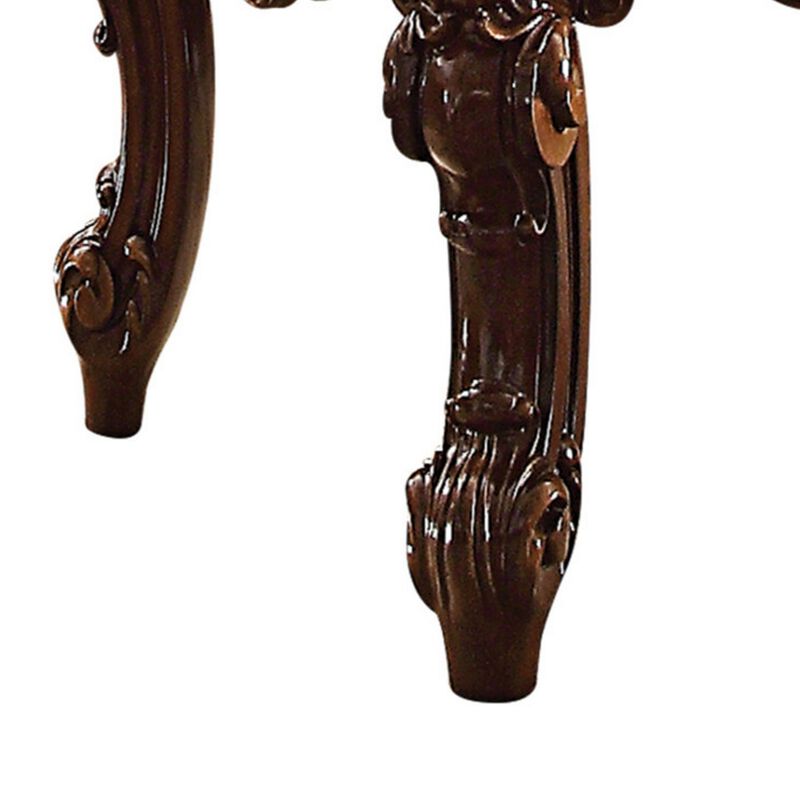 Wooden End Table in Cherry Brown-Benzara
