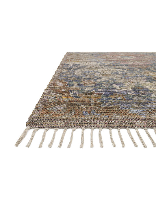 Cornelia COR06 Denim/Multi 18" x 18" Sample Rug
