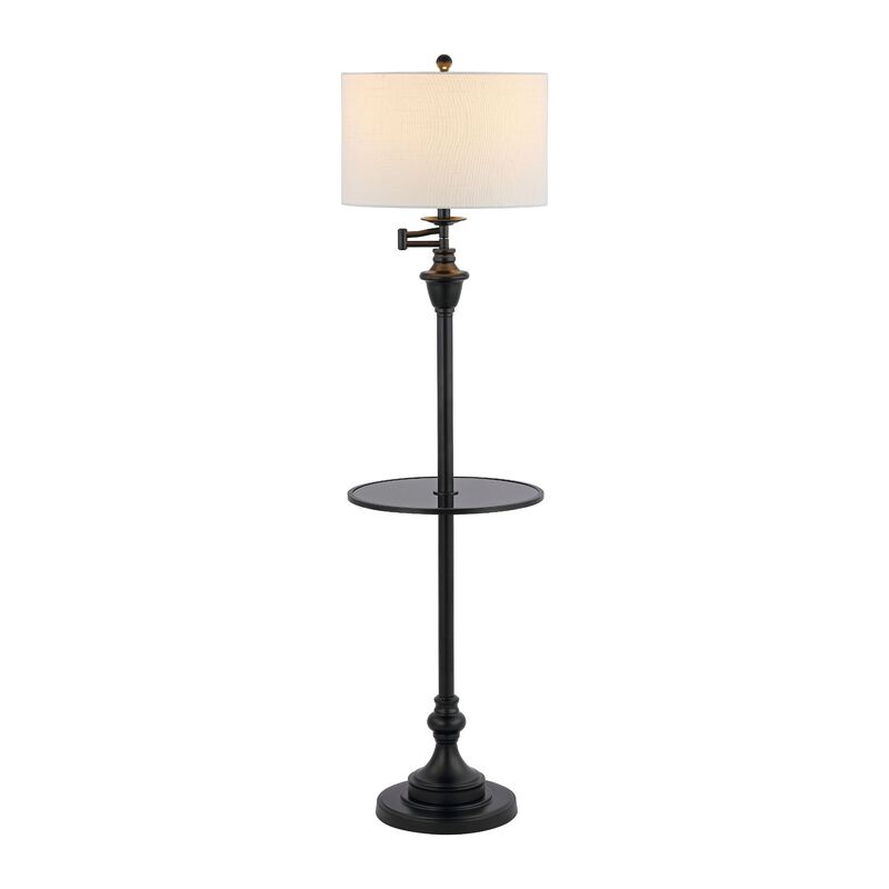 Cora Metal/Glass LED Side Table and Floor Lamp