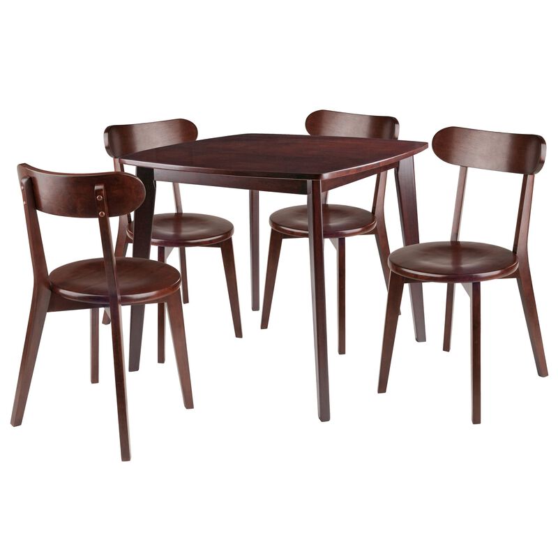 Winsome Pauline, 5 Piece Set, Walnut