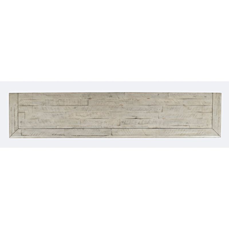 Jofran Rustic Shores 70 Coastal Distressed Acacia Six-Door Sideboard Cabinet