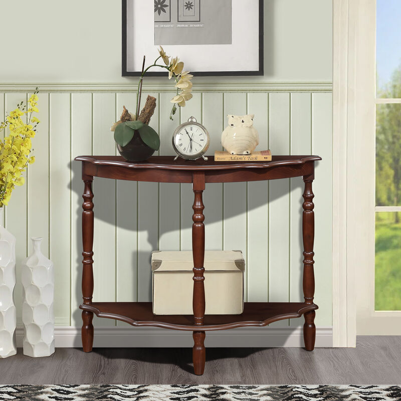 Merax Retro Console Table with 1 Open Shelf