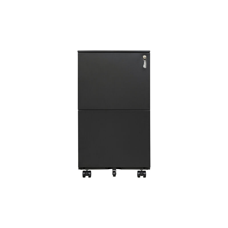 Steel Mobile File Cabinet with Lock & Anti-tilt Wheels