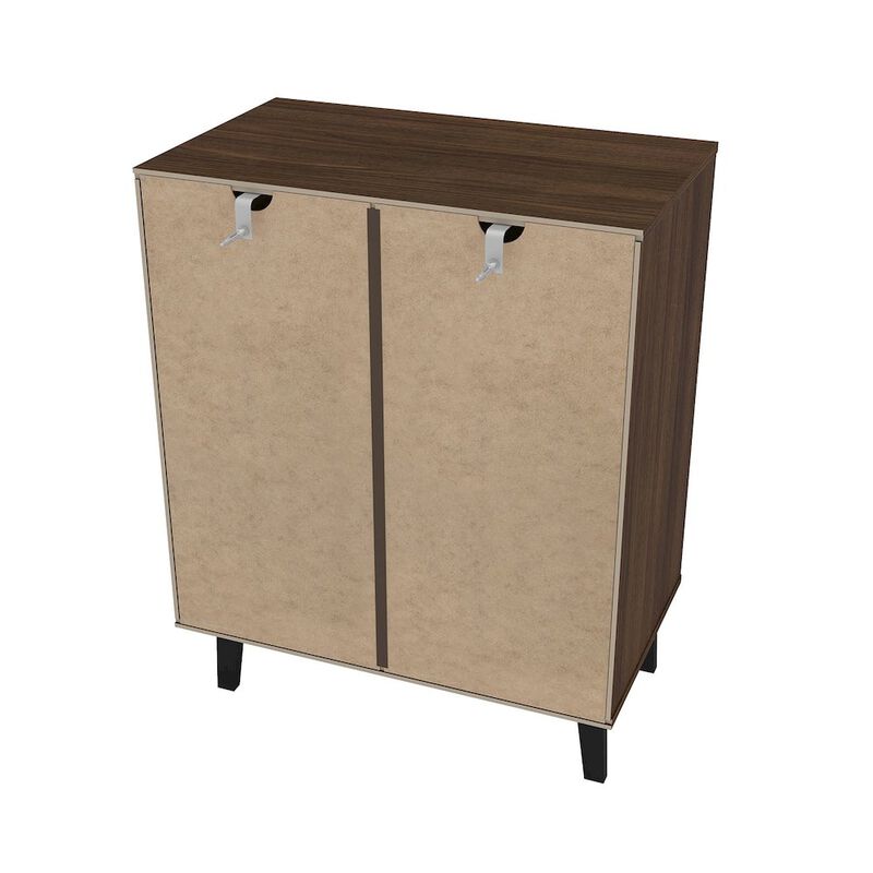 Polifurniture Victoria Modern 3 Drawer Dresser, Walnut