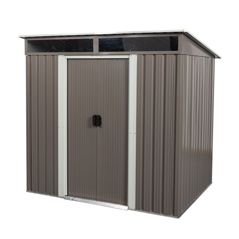 MONDAWE 6 ft. W x 5 ft. D Metal Outdoor Storage Shed, Tool Room with Base Vent 30 sq. ft. for Backyard