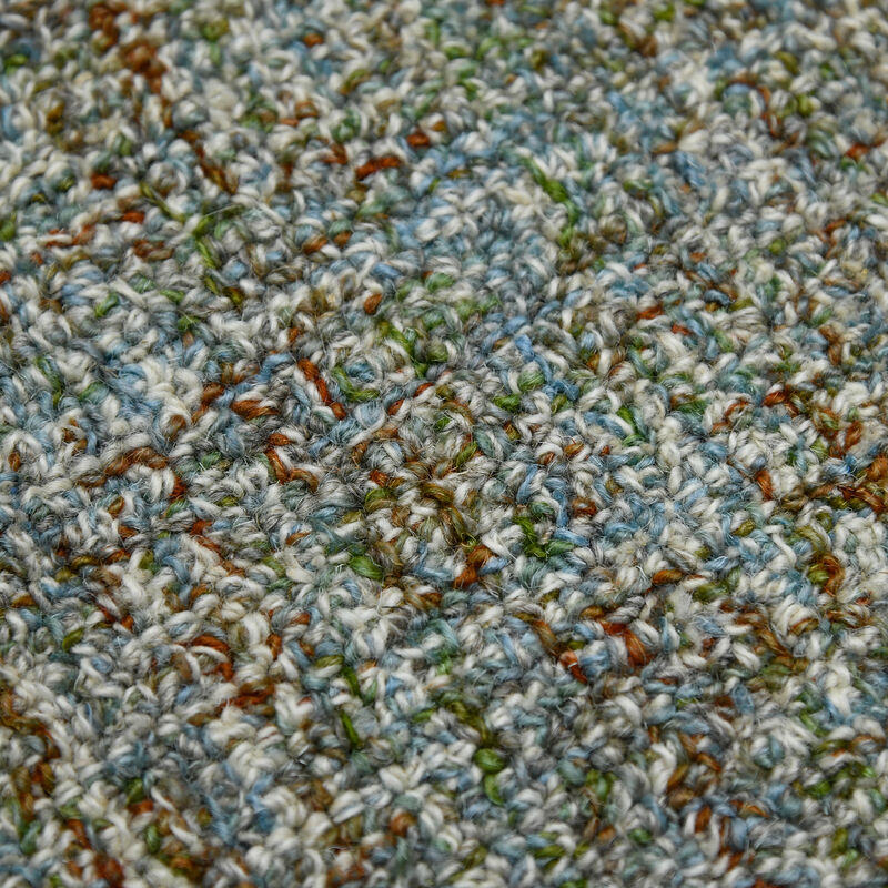 Laurel Farmhouse Plaid Hand-Tufted Blue Spruce Area Rug, 7'6" X 9'6"