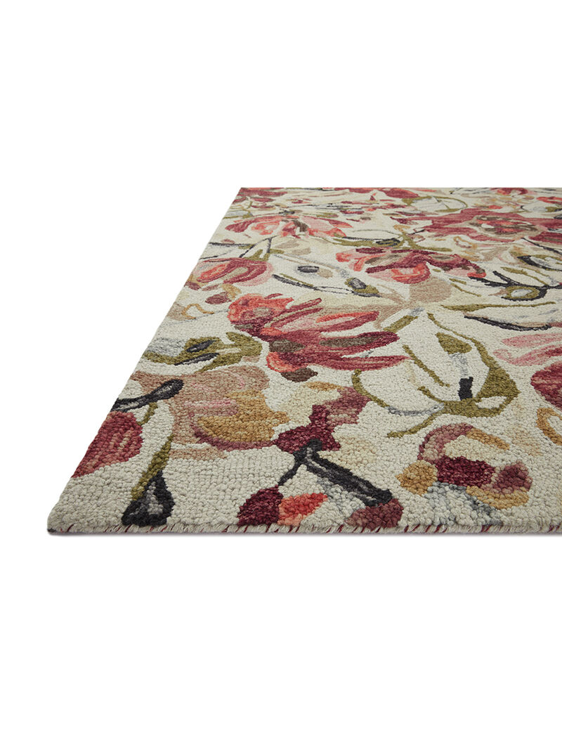 Bella BLM01 Ivory/Raspberry 7'9" x 9'9" Rug