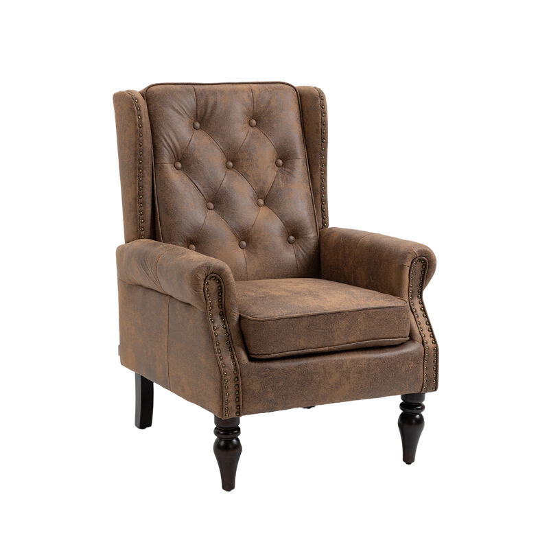 Wood Frame Armchair, Modern Accent Chair Lounge Chair For Living Room