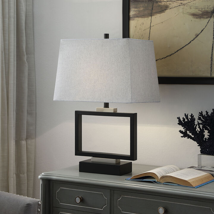 Metton Silver Table Lamp