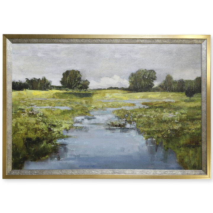 Waterway Meander Framed Print