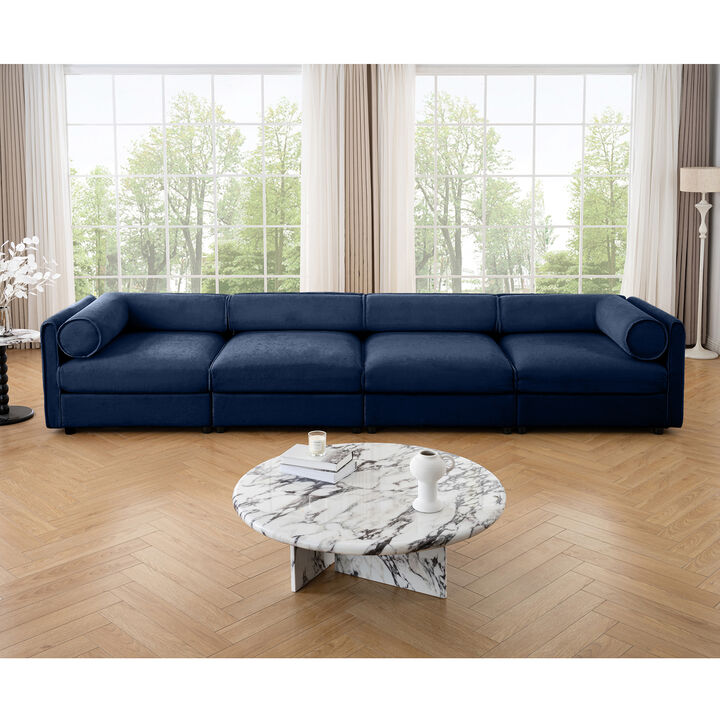 Merax 4 Seats Sofa with Storage for Living Room