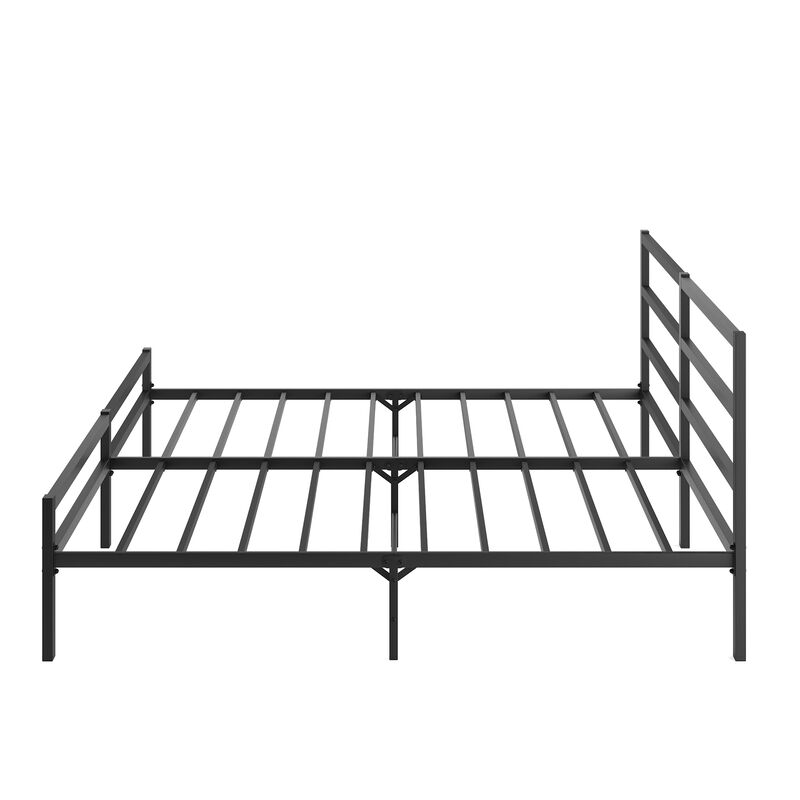Streamdale King Metal Platform Bed Frame with Headboard