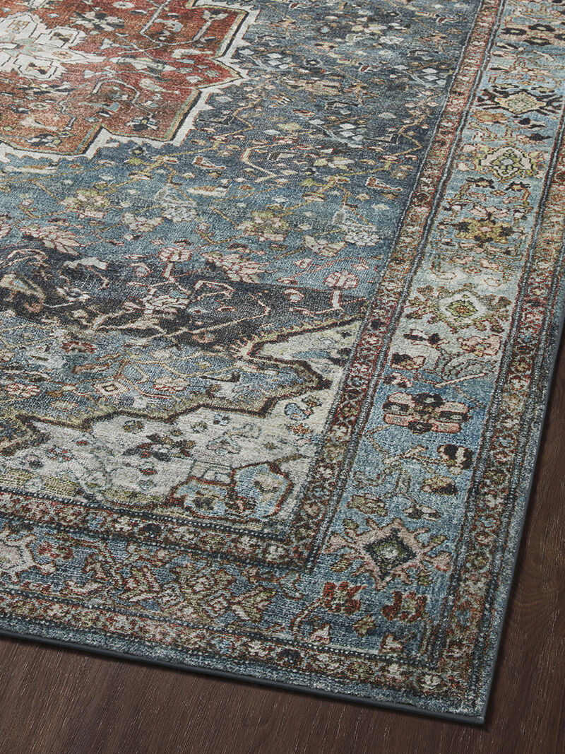 Margot MAT05 Ocean/Brick 7'6" x 9'6" Rug