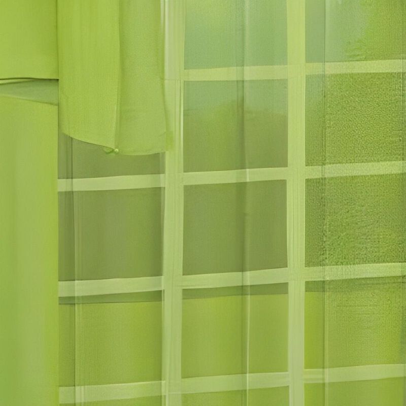 RT Designers Celine Sheer Rod Pocket Top Panel 60" x 90" Neon Green