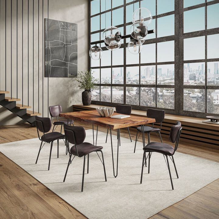 Jofran Nature's Edge 60 Seven Piece Modern Dining Set