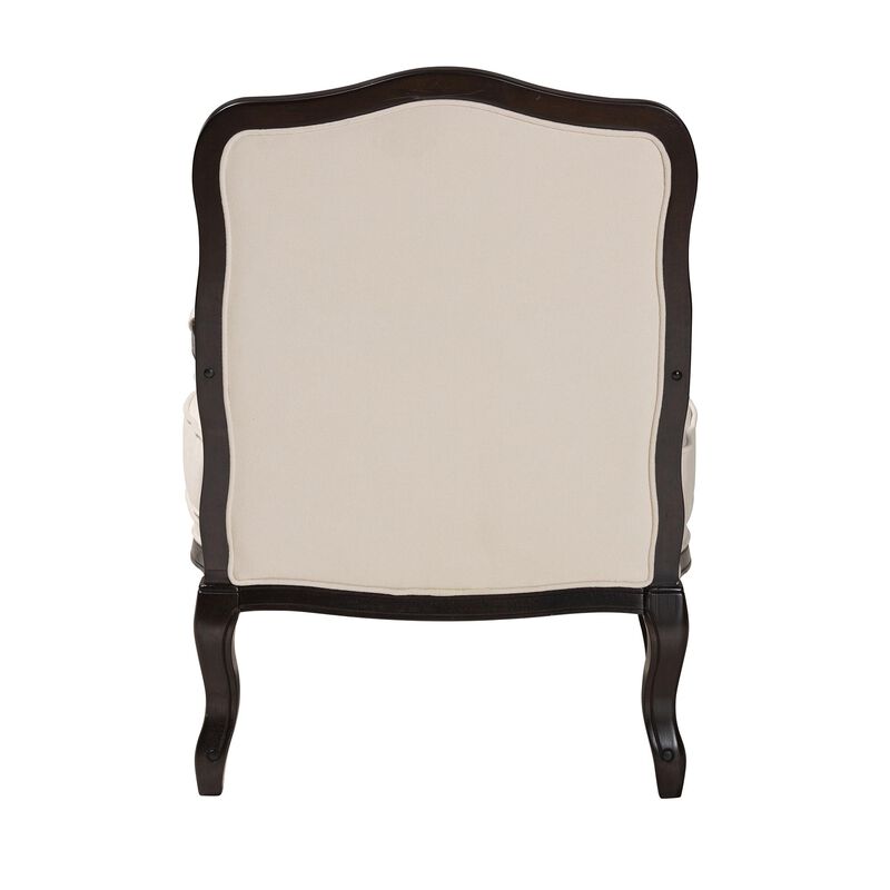 Baxton Studio Dion Fabric Traditional French Accent Chair