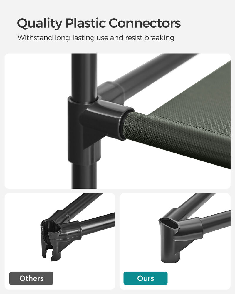 Portable Closet with Cover 4 Hanging Rods and Shelves