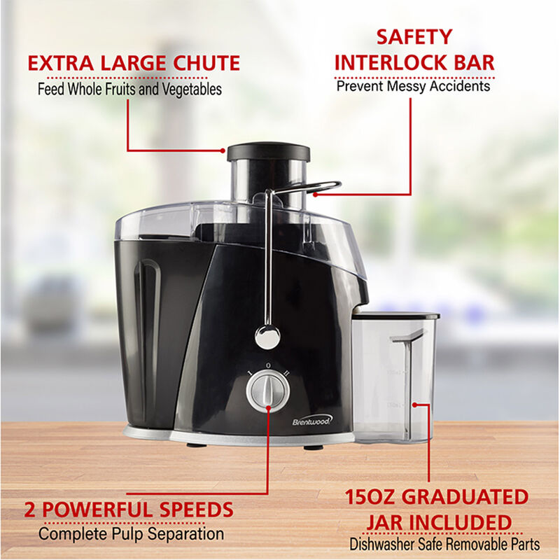 Brentwood 2 Speed Juice Extractor in Black