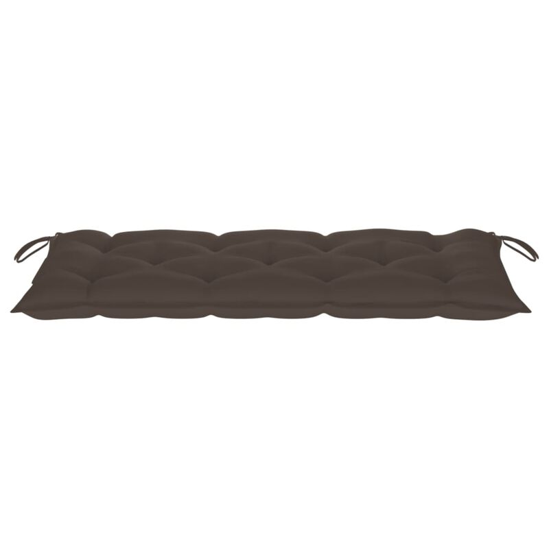 vidaXL Garden Bench with Cushion 47.2" Solid Acacia Wood