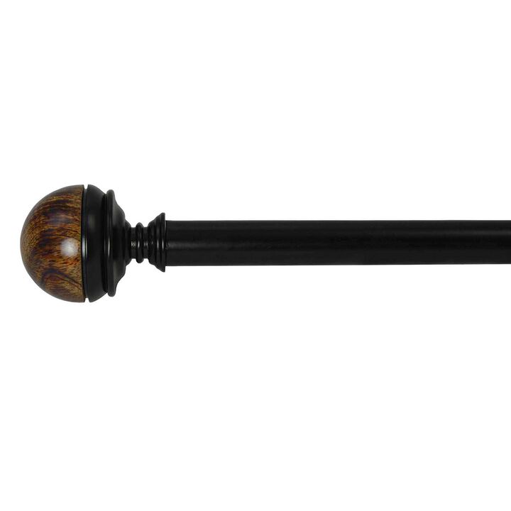 Exotic Demi Curtain Rod Set, Adjustable Length from 72" to 144"