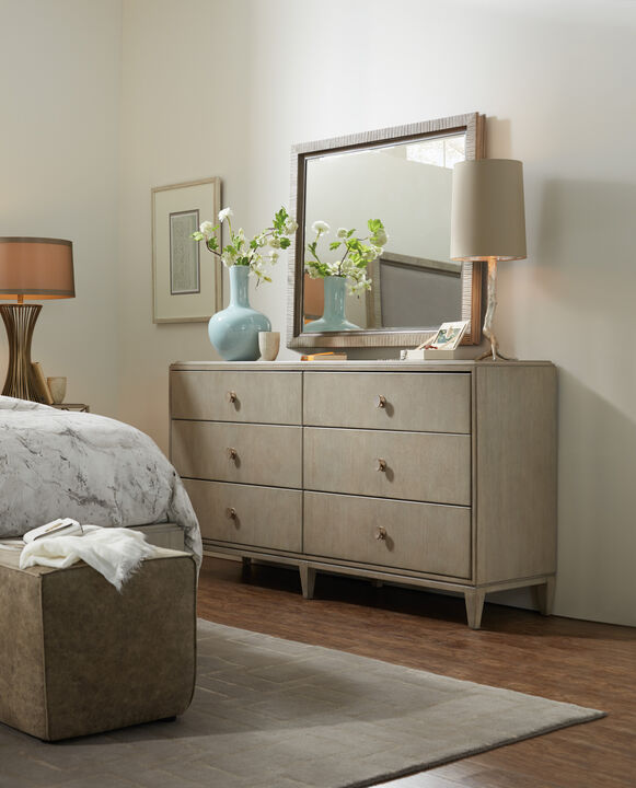 Elixir Six-drawer Dresser in Light Wood