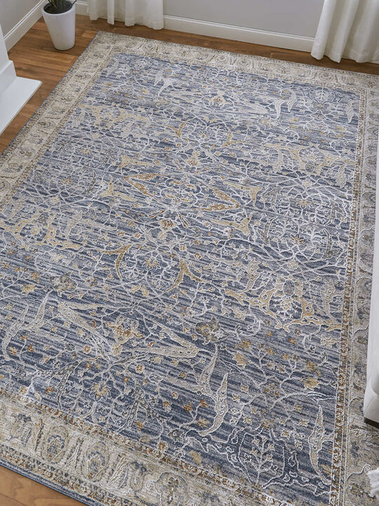 Pasha 39M4F 2' x 3' Blue/Taupe/Ivory Rug